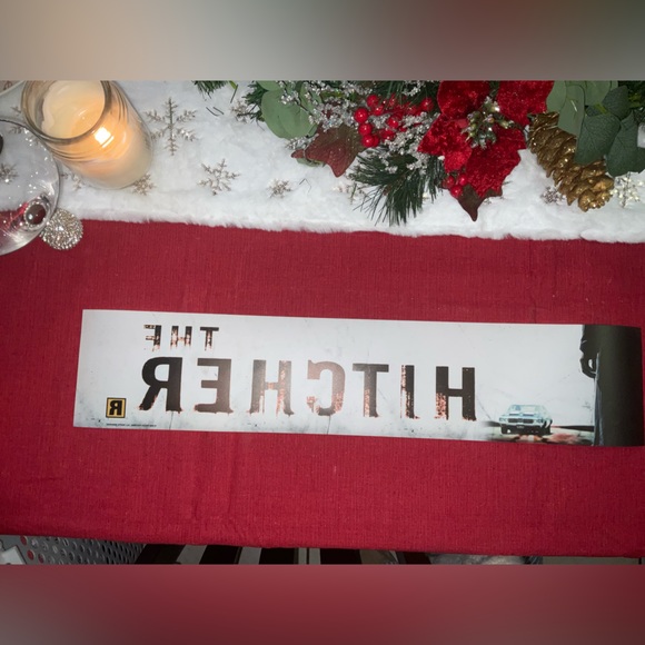 Rare! THE HITCHER original theater box office Mylar DS poster 5x25 in - Picture 2 of 2